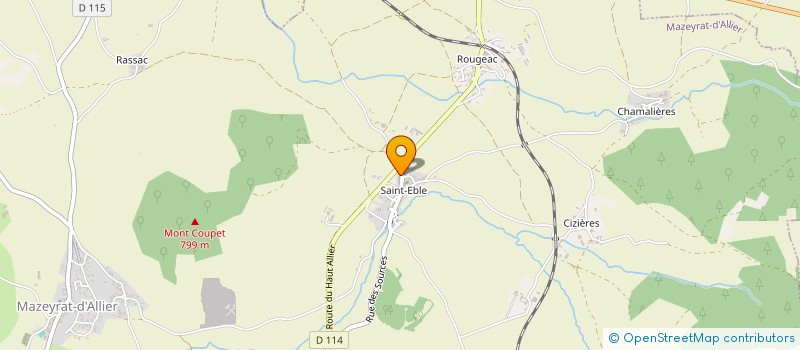 localisation de l'entreprise LAIGLE-PRADIER  MAZEYRAT-D'ALLIER