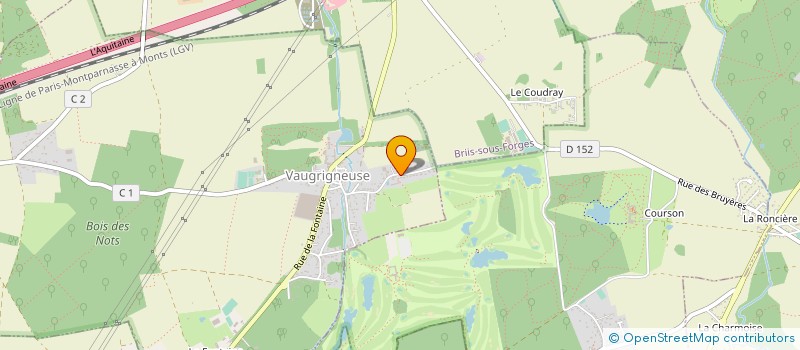 localisation de l'entreprise LAIGNEAU COUVERTURE ZINGUERIE à VAUGRIGNEUSE