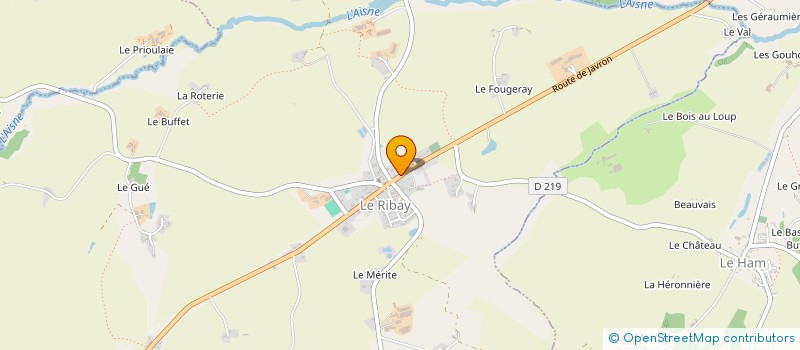 localisation de l'entreprise LAIGRE  LE RIBAY