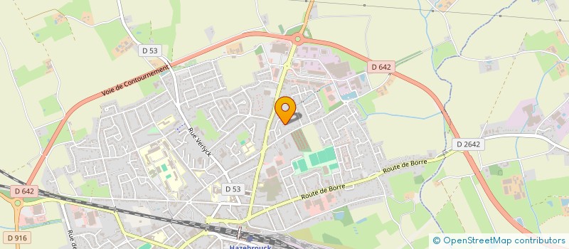 localisation de l'entreprise LAILLIER LEBRIEZ  HAZEBROUCK