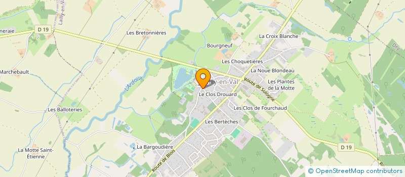 localisation de l'entreprise LAILLY BADMINTON CLUB à LAILLY-EN-VAL