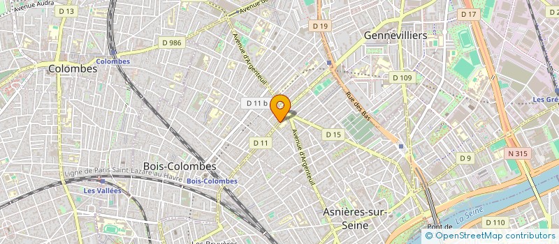localisation de l'entreprise LAIN TECH. à BOIS-COLOMBES