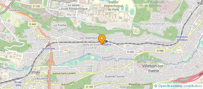 localisation de l'entreprise LAINE  PALAISEAU