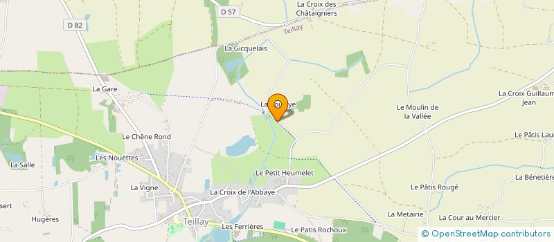 localisation de l'entreprise LAINE  TEILLAY