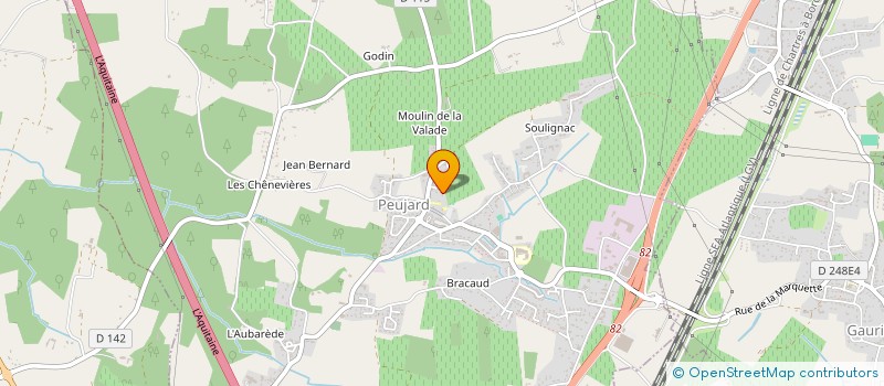 localisation de l'entreprise LAINE  PEUJARD