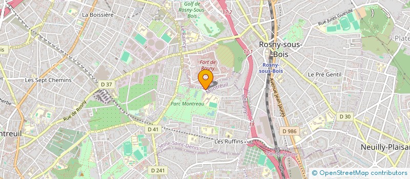 localisation de l'entreprise LAINE à MONTREUIL