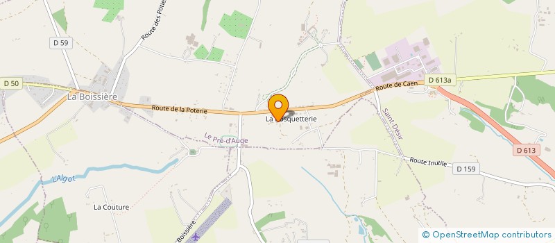 localisation de l'entreprise LAINE ALDERIC  LE PRE D'AUGE