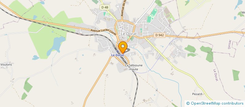 localisation de l'entreprise LAINE D'ELEVEURS  LE DORAT