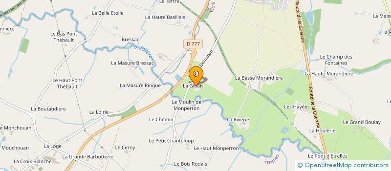 localisation de l'entreprise LAINE ERIC  VITRE