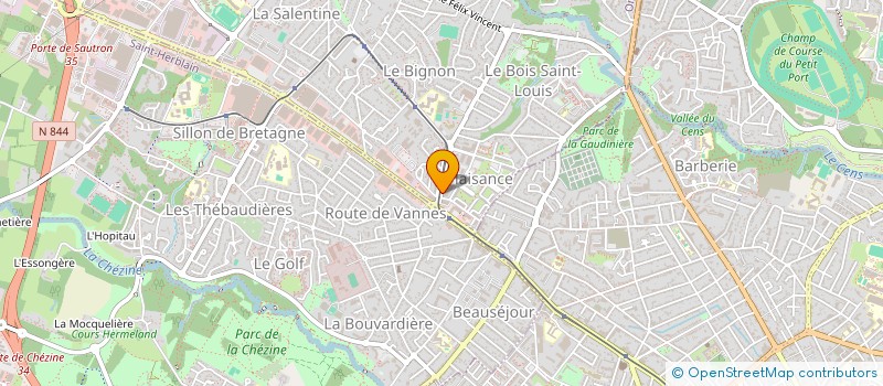 localisation de l'entreprise LAINE LMNP à ORVAULT