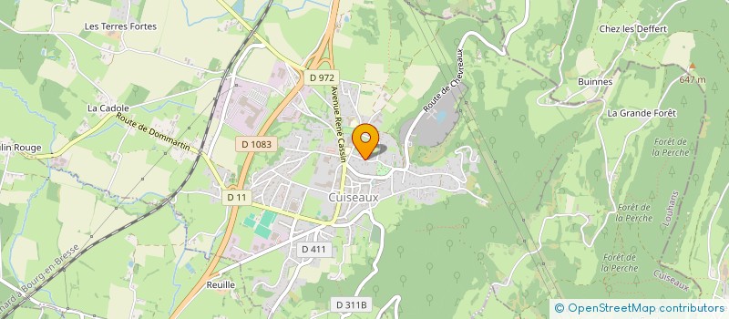 localisation de l'entreprise LAINE PIERRE ET FILS SOC  CUISEAUX