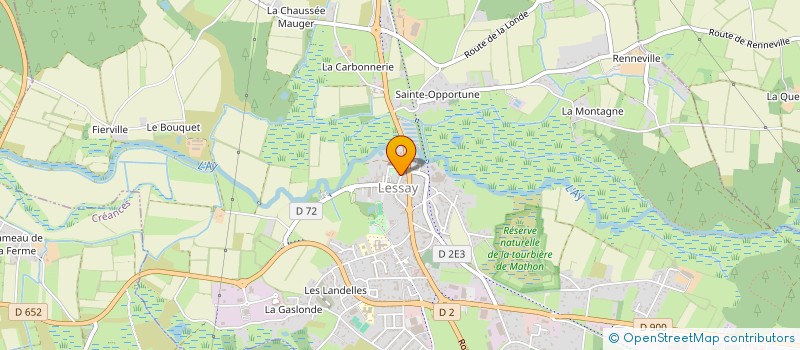 localisation de l'entreprise LAINES A L'OUEST  LESSAY