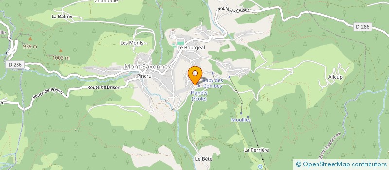 localisation de l'entreprise LAINES DU MONT-BLANC  MONT-SAXONNEX