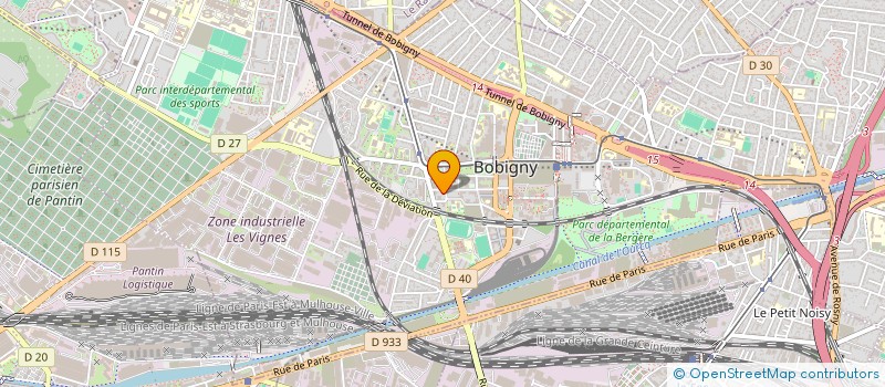 localisation de l'entreprise LAINES TRANSPORT à BOBIGNY