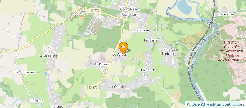 localisation de l'entreprise LAINESSI à GUICHEN