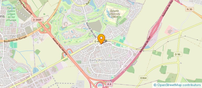 localisation de l'entreprise LAING  BAILLY-ROMAINVILLIERS