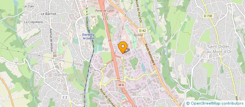 localisation de l'entreprise LAINX  DARDILLY