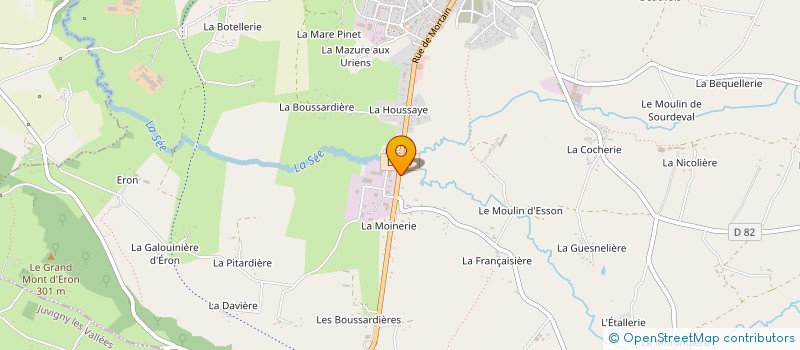 localisation de l'entreprise LAIR COUVERTURE  SOURDEVAL