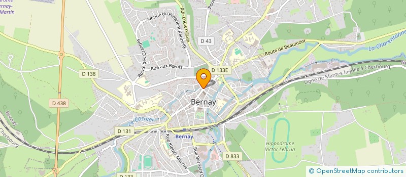 localisation de l'entreprise LAIR IMMOBILIER à BERNAY