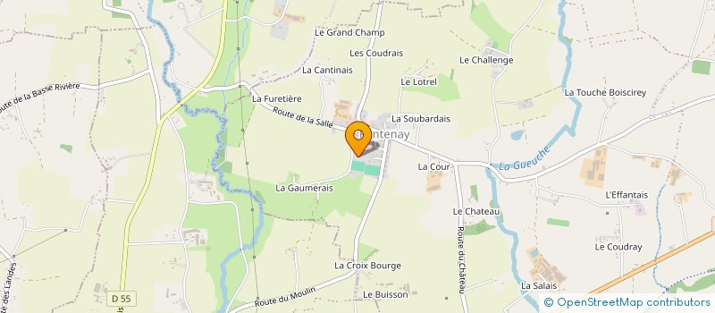 localisation de l'entreprise LAIR TERRASSEMENT  ROMAGNY FONTENAY