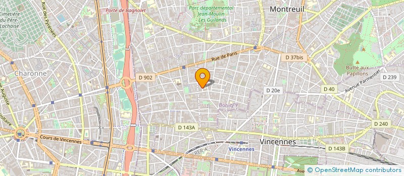 localisation de l'entreprise LAIRBOHG à MONTREUIL