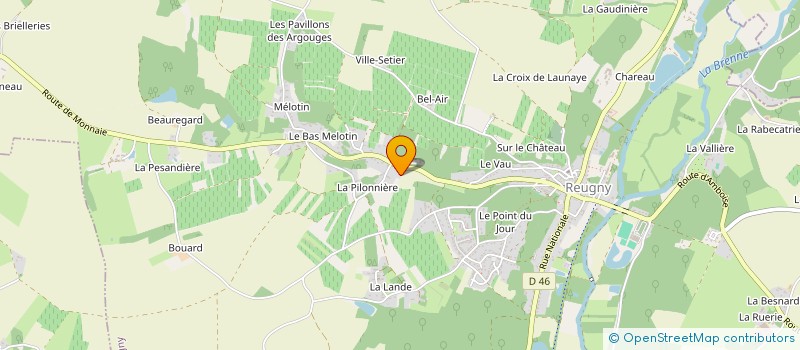 localisation de l'entreprise LAIRE à REUGNY