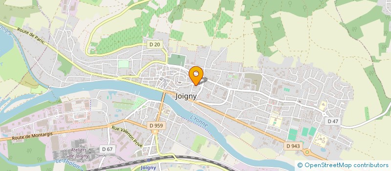 localisation de l'entreprise LAIRICIMMO à JOIGNY
