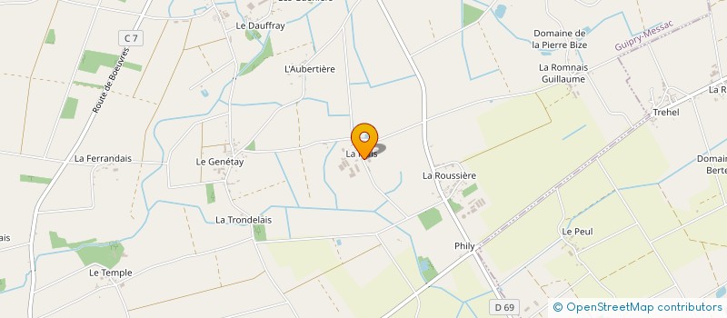 localisation de l'entreprise LAIRIE DUTEMPLE ET ASSOCIES  GUIPRY-MESSAC