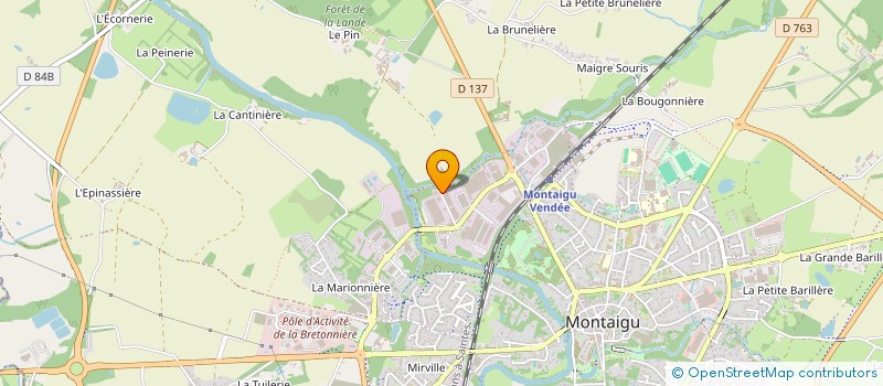 localisation de l'entreprise LAIRISSON à MONTAIGU-VENDEE