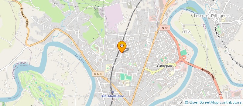 localisation de l'entreprise LAIRY à ALBI