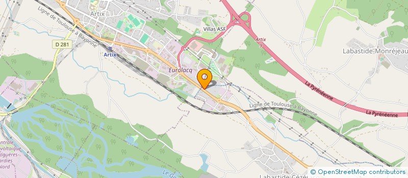 localisation de l'entreprise LAISNE LACQ  LACQ