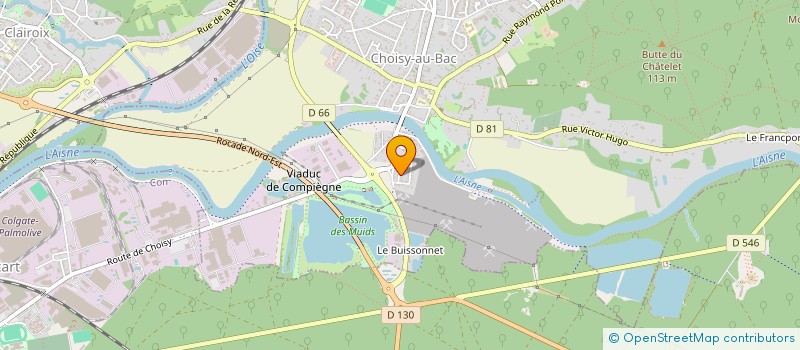 localisation de l'entreprise LAISNE MOTOR SPORT (LMS)  CHOISY-AU-BAC