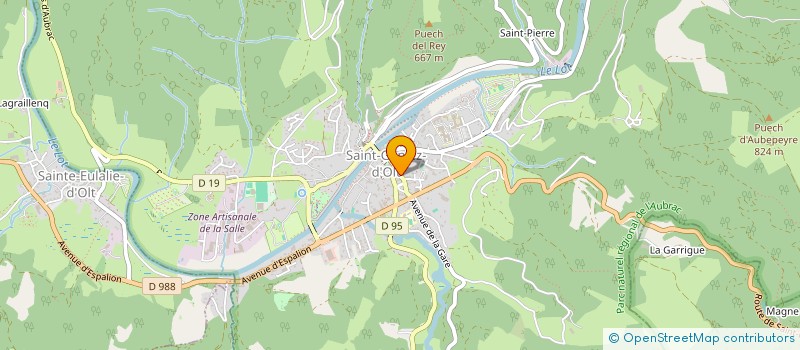 localisation de l'entreprise LAISSAC SAINT GENIEZ FOOTBALL CLUB  SAINT GENIEZ D'OLT ET D'AUBRAC