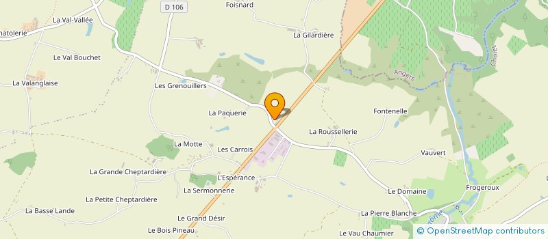 localisation de l'entreprise LAISSEZ ENTRER LA LUMIERE  CHEMILLE-EN-ANJOU