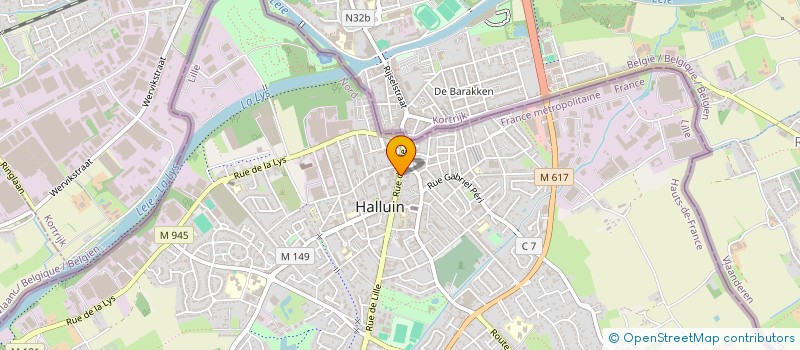 localisation de l'entreprise LAISSEZ VOUS TEMPS THE  HALLUIN