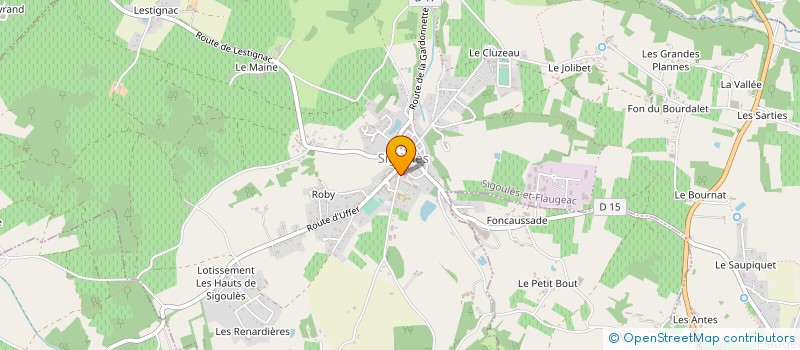localisation de l'entreprise LAIT BON VIN à SIGOULES-ET-FLAUGEAC