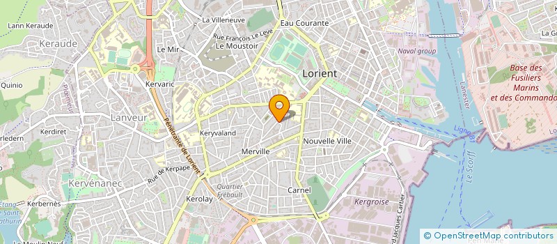 localisation de l'entreprise LAITA CROISIERES à LORIENT