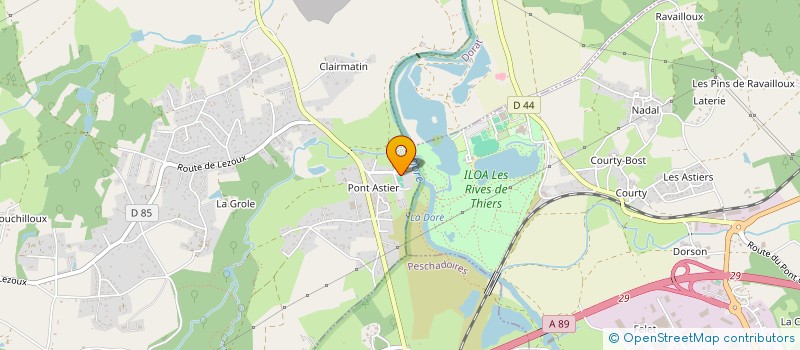 localisation de l'entreprise LAITERIE ANTOINE GARMY  ORLEAT