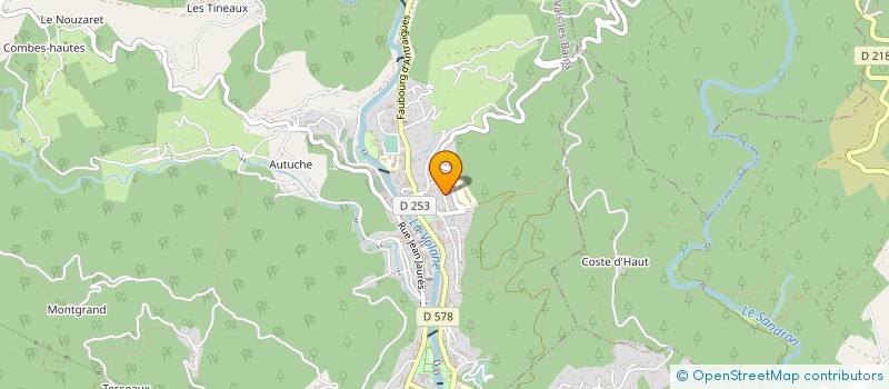 localisation de l'entreprise LAITERIE CARRIER à VALS-LES-BAINS