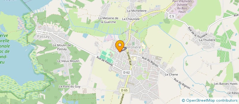 localisation de l'entreprise LAITERIE DE LA CHEVROLIERE à LA CHEVROLIERE