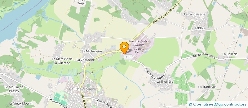 localisation de l'entreprise LAITERIE DE LA CHEVROLIERE  LA CHEVROLIERE