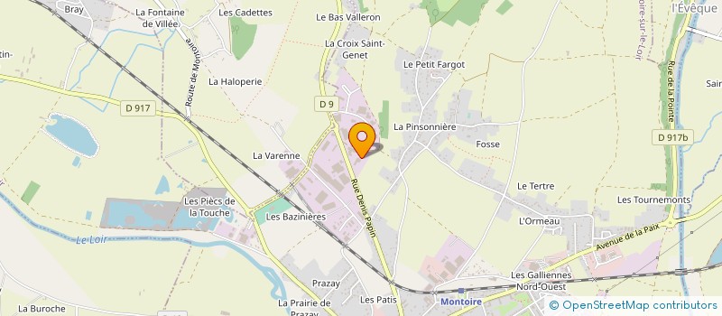 localisation de l'entreprise LAITERIE DE MONTOIRE SUR LOIR à MONTOIRE-SUR-LE-LOIR
