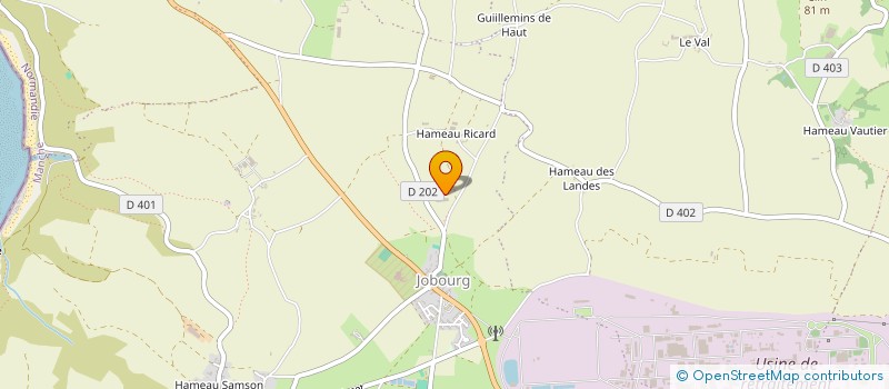 localisation de l'entreprise LAITERIE DU SILLON à LA HAGUE