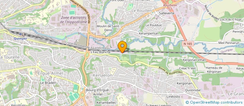 localisation de l'entreprise LAITERIE LE GALL  QUIMPER