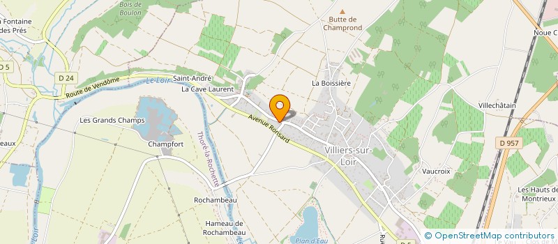 localisation de l'entreprise LAITERIE TAILLARD à VILLIERS-SUR-LOIR