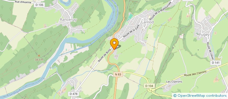 localisation de l'entreprise LAITHIER SERVICES  LARNOD