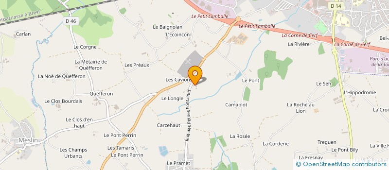 localisation de l'entreprise LAITIERE DE PELAN à LAMBALLE-ARMOR