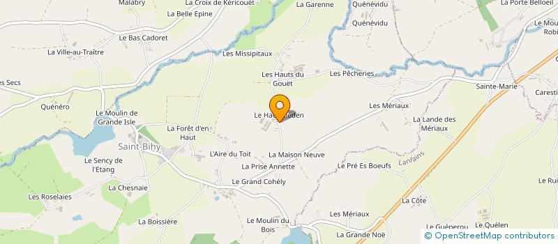 localisation de l'entreprise LAITIERE DU GRAND RUISSEAU  SAINT-BIHY