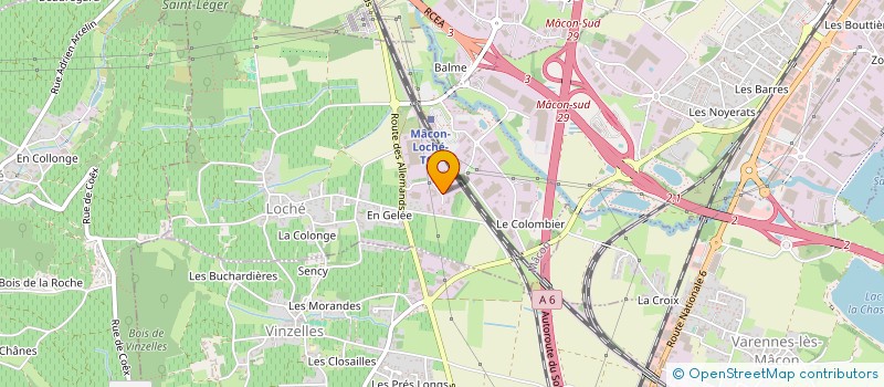 localisation de l'entreprise LAITINOX à MACON