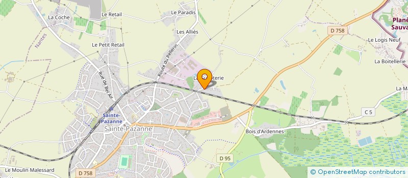 localisation de l'entreprise LAITON PAZENAIS  SAINTE-PAZANNE